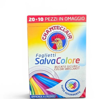 Chanteclair Foglietti Salva Colore салфетки для защиты цвета во время стирки 20 + 10 шт