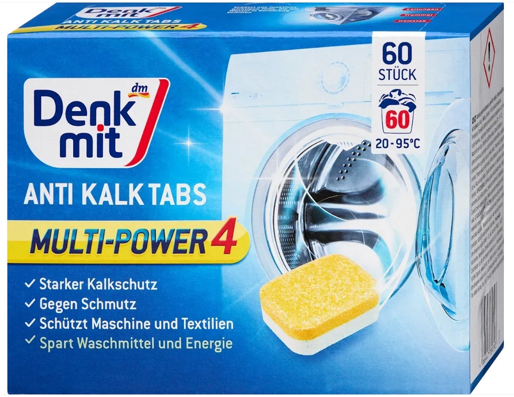 Таблетки от накипи Denkmit Anti-Kalk Tabs 60 шт