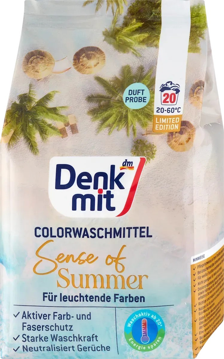Стиральный порошок для цветного белья Denkmit Чувство лета, 1.35 кг