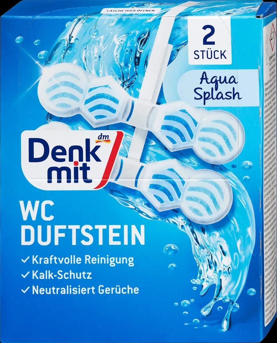 Підвісні таблетки для унітаза  Denkmit WC Multi-Aktiv Ocean Splash 2шт.