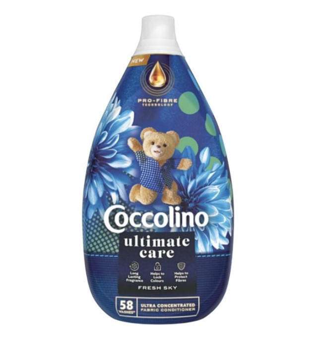 Ополаскиватель для белья Coccolino Ultimate Care Fresh Sky 58 пр.870 мл