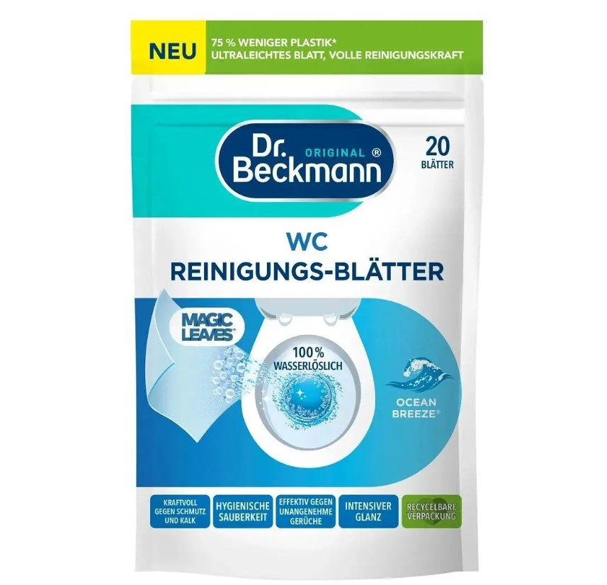 Dr.Beckmann Magic Leaves розчинні листки до WC Ocean 20шт
