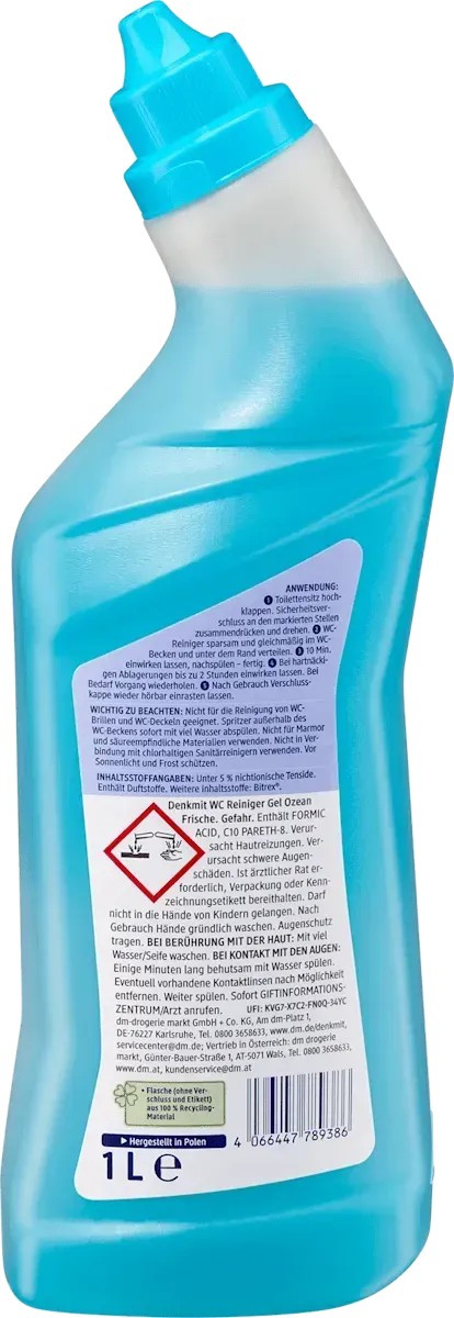 Засіб для чищення туалету Denkmit Ocean Fresh, 1 л11