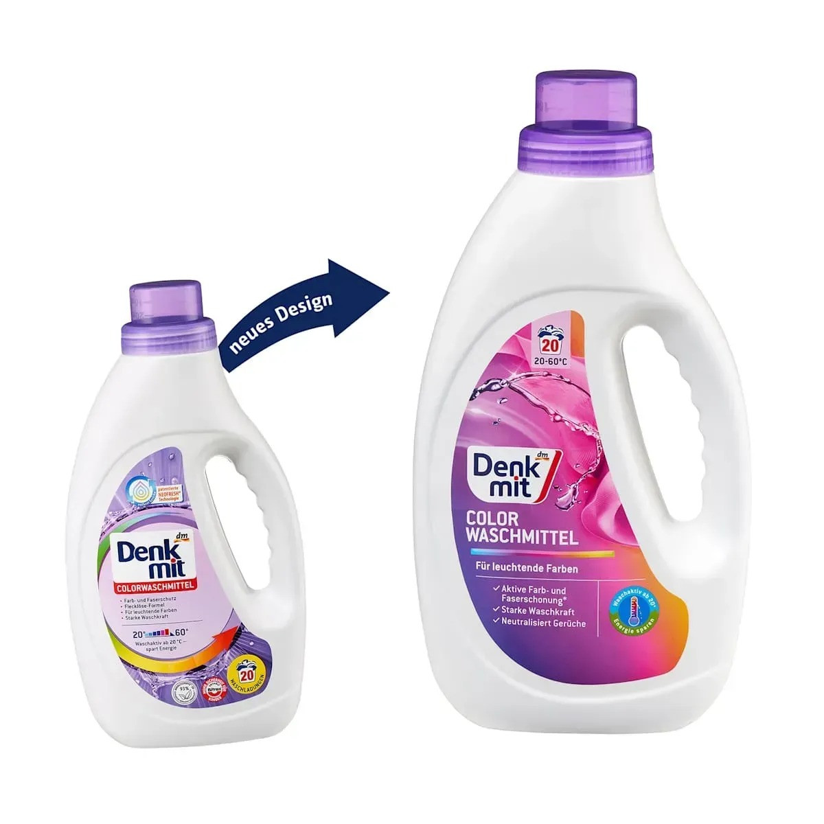 Гель для стирки Denkmit Colorwaschmittel 1,1л.22