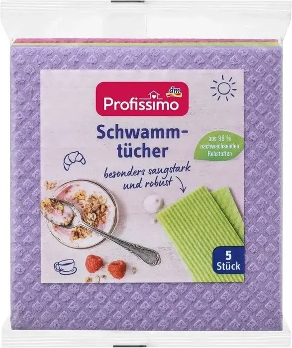 Губчатая салфетка для кухни Profissimo, 5 шт.00